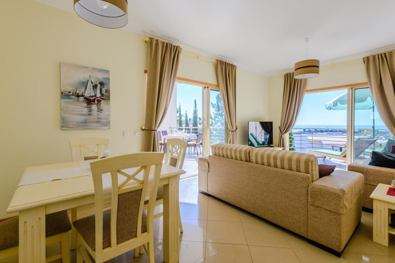 Bnb Homes Ocean View Apartment With Huge Sunny Terrace, 2 Swimming Pools & Tennis Court Albufeira Esterno foto